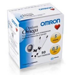 Тест-полоски Омрон Оптиум омега 50 шт.