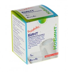 Бинт нестерильный КоБинт самофиксирующийся марлевый р. 6смх4м