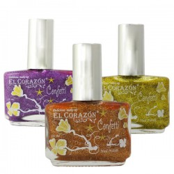 Лак для ногтей El Corazon Конфетти нэйл полиш фактурный 16 мл 526a
