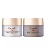 Набор, Eucerin (Эуцерин) 50 мл + 50 мл Гиалурон-филлер + Эластисити крем ночной + крем дневной SPF15