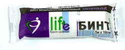 Бинт нестерильный Лайф р. 5мх10см 32 г/м кв.
