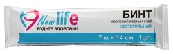 Бинт нестерильный Нью Лайф р. 7мx14см 30 г/м кв.